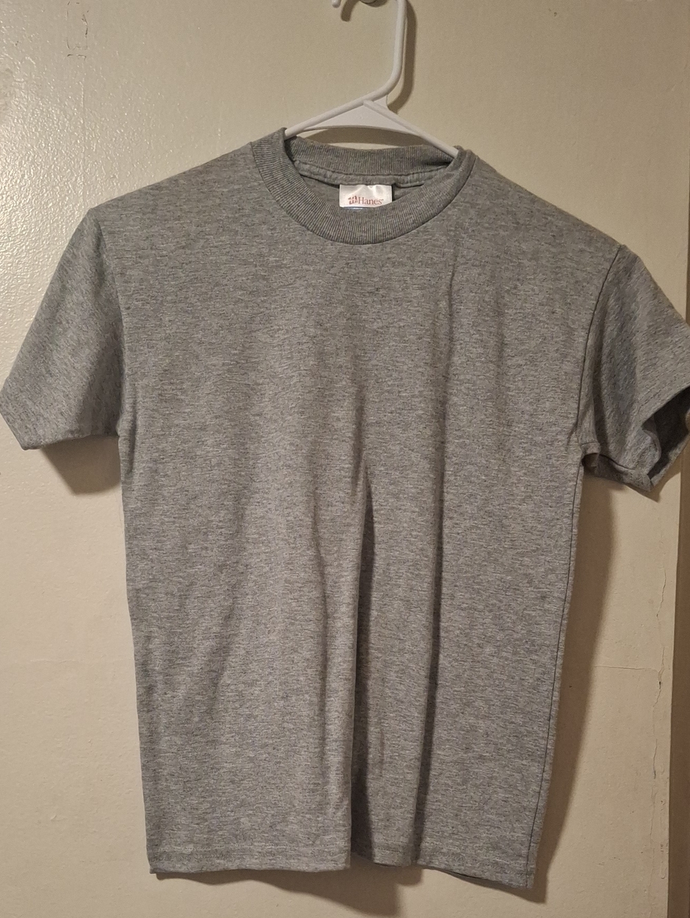 Hanes Gray Short Sleeve Crewneck T-Shirt